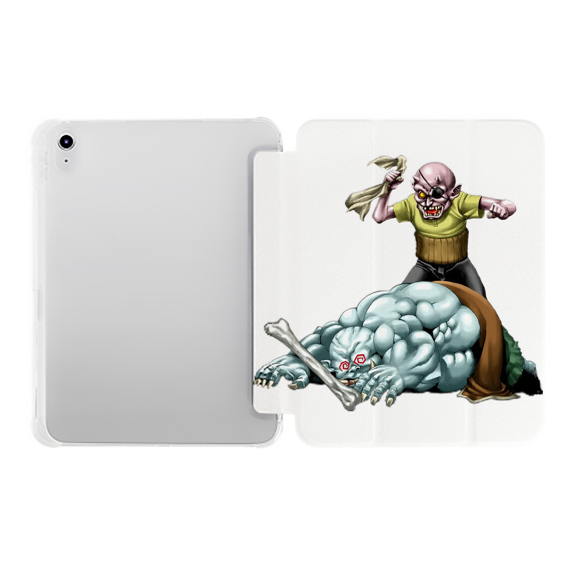 （画像用） 遊☆戯☆王 Yu-Gi-Oh! IPad ケース ペン収納付き 三つ折りスタンド PUレザー×シリコン 対応機種9.5/10.5/10.9インチ